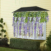 SYST Wedding Wisteria Fake Flowers Artificial Flower Vine Hanging Garland Decor