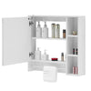 Mirrored Bathroom Cabinet LED White 1/2/3 Doors Mounted Cupboard Wall Mounted