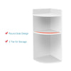 3 Tier Table Corner Shelf Bookshelf Storage Unit Corner Bookcase Space Saving