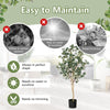 Fake Plant in Pot Artificial Eucalyptus Tree 140CM Tall Fake Eucalyptus Plants