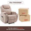 Electric Riser Heated Armchair Power Lift Chair Massage Cinema Recliner Beige
