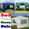 3X3m 3X4m 3X6m Gazebo Garden Marquee Party Tent with Sides Wall Wedding Canopy