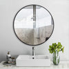 Decorative Black Framed Wall Bathroom Mirror Makeup Vanity Washroom Bedroom Home