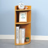 3 Tier Table Corner Shelf Bookshelf Storage Unit Corner Bookcase Space Saving