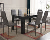Wooden Dining Table and Chairs 4 / 6 Set Pu Leather Seat Kitchen Room Furniture