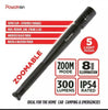 Black Baseball Bat LED Flashlight Q5 Cree Waterproof Security Super Bright Torch