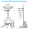 Kids Basketball Stand 3 in 1 Basketball Hoop Soccer Golf Kit Adjustable Toy Set