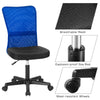Mesh Adjustable Height Lumbar Support Ergonomic Armless Swivel Home Office Chair