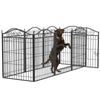 Dog Playpen Pet Kennel Crate Folding Barrier Fencing Garden Expanding Gate Pen
