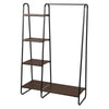 4 Tiers Clothes Rail Heavy Duty Coat Hanging Display Storage Shelf w/ Shoe Rack