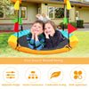 Kids Saucer Tree Swing 100cm Round Cartoon Nest Swing Seat W/ Adjustable Rope
