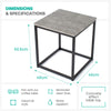 Coffee Side End Table Sofa Living Room Wooden Metal Bedside Furniture Round Tea