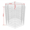 Gabion Baskets Outdoor Cages Stone Wire Mesh Planter Raised Vegetable Bed Steel