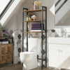 Over Toilet Storage Unit Bathroom Shelves Industrial 63 x 24 x 163 cm