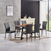 OAK Dining Table Set and 6/4 Grey Leather/Velvet chairs kitchen table set UK