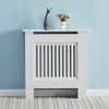 Small White Radiator Cover 78x19x92cm Wood Wall Cabinet Shelf Top Storage Home