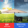 2.7 M Outdoor Patio Umbrella Garden Parasol Sun Shade Adjustable W/ Crank Handle