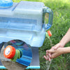 Camping Hiking Tap Carry Tank Container Storage 12L/Drinking Water Bottle Bucket