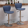1/2/4/6x Bar Stools Gas Lift Swivel Faux Leather Kitchen Breakfast Counter Salon