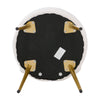 Makeup Stool Soft Pouffe Medium Backrest Dressing Table Vanity Chair Padded Seat