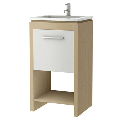 Bowmont Wooden Bathroom Sink Vanity Unit Furniture Storage Drawer Shelf