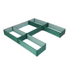 Garden Metal Raised Vegetable Planter Outdoor Flower Trough Herb Grow Bed Box