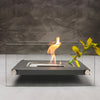 Bio Ethanol Fireplace Glass Burner Fire Bioethanol Rectangular Tabletop Fire Pit