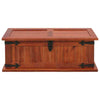 Retro Wooden Treasure Chest Vintage Storage Box Trunk Coffee Table Lockable UK