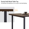 Brown Dining Table MDF Top U-shaped Leg Rectangle Wood Table Desk Dining Room UK
