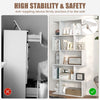 S-Shaped Display Bookshelf 5 Tiers Freestanding Storage Shelf Organiser Home