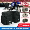 LEVEL 50L Waterproof Bike Motorcycle Rear Rack Bag Bicycle Canvas Saddle Bag