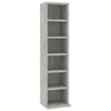 Stylish 8-Tier CD Cabinet Display Shelving Chipboard Freestanding Storage Furnit