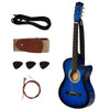 38in Beginner Acoustic Electric Cutaway Guitar with Case Premium Gloss Finish