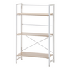 Folding Book Shelf Ladder Collapsible Unit Office Storage Rack Bookcase White