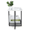 Small Bedside Table Cabinet Side End Table Nightstand Storage Organizer Stand