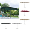 4.6M Cantilever Parasol Garden Banana Sun Umbrella Manual Rocker Shade Canopy UK