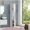 Tall Bathroom Cupboard Large Tallboy Cabinet Free Standing Storage Unit Home New