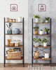 Industrial Ladder Bookcase Tall Kitchen Shelf Storage Rack Metal Shelving Unit