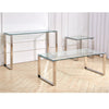Living Room Furniture Glass Coffee Table Console Table Side End Table Chrome Leg