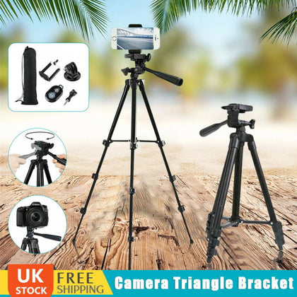 Universal Tripod Stand Adujustable Telescopic Phone Holder 106CM iPhone HUAWEI