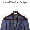 5PCS Wooden Wide Shoulder Clothes Hangers Coat Jackets Pant Suit Trouser Rack