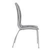 2/4x Ergonomic Dining Chairs PU Tufted Dinner Seat Chrome Legs Kitchen Furniture