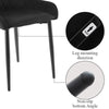 2/4/6 X Dining Chairs Velvet Set Padded Seat Metal Leg Kitchen Chair Home Office