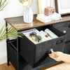 Industrial Dresser Storage Unit Sideboard Lowboard Cabinet Fabric Drawers Chest