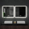 Large LED Bathroom Mirror Wall Mounted Vanity Makeup Defogger Rectangle Dimmable