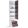 Dressing Table With Drawer Mirror Shelf Bedroom Tall Standing Makeup Desk Vanity