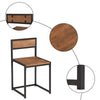 Small Table and 2 Chairs Metal Bar Set Kitchen Dining Breakfast Stools Furniture