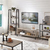 Industrial TV Table Wood TV Stand Console Cabinets with Shelves for Living Room