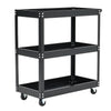 3 Tier Garage Mechanics Workshop Tool Trolley Storage Tray Shelf Wheeled Cart UK