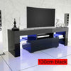 WHITE/BLACK HIGH GLOSS TV DVD CABINET STORAGE FURNITURE UNIT STAND